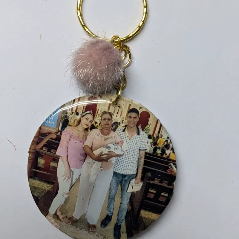 Llaveros redondos con foto