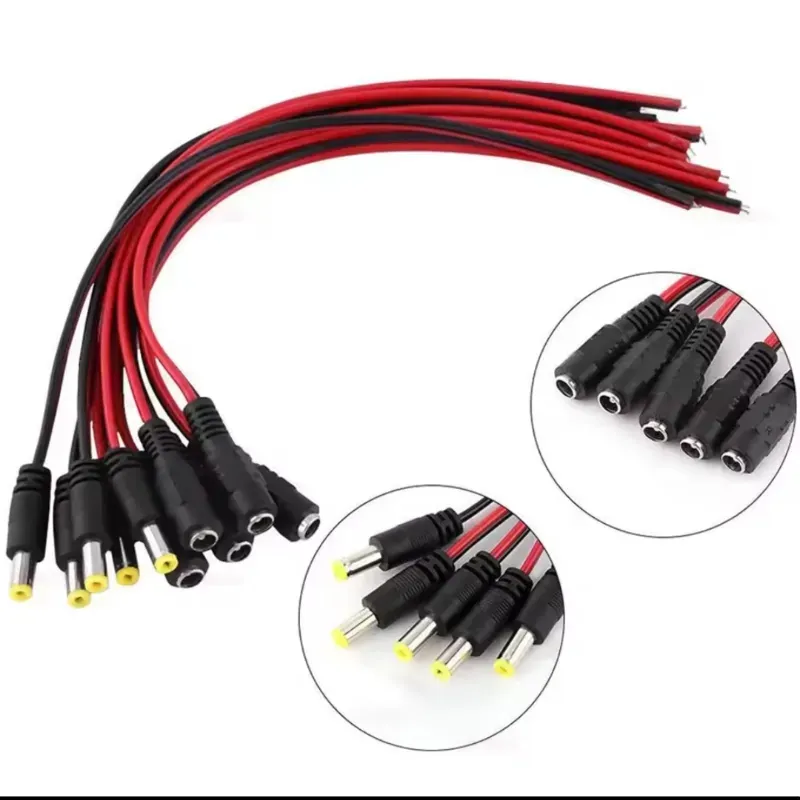 Conector Adaptador DC Macho/Hembra – 5.5×2.1 mm