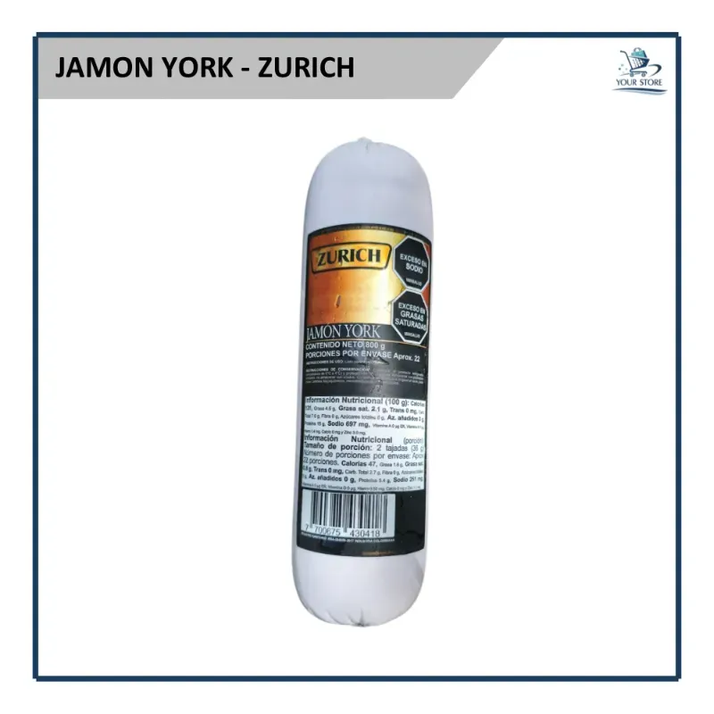 Jamón York - Zurich (800g)