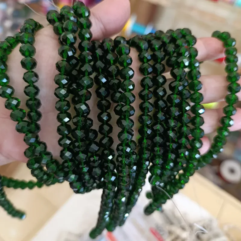 Cristal de 8 mm verde oscuro transparente