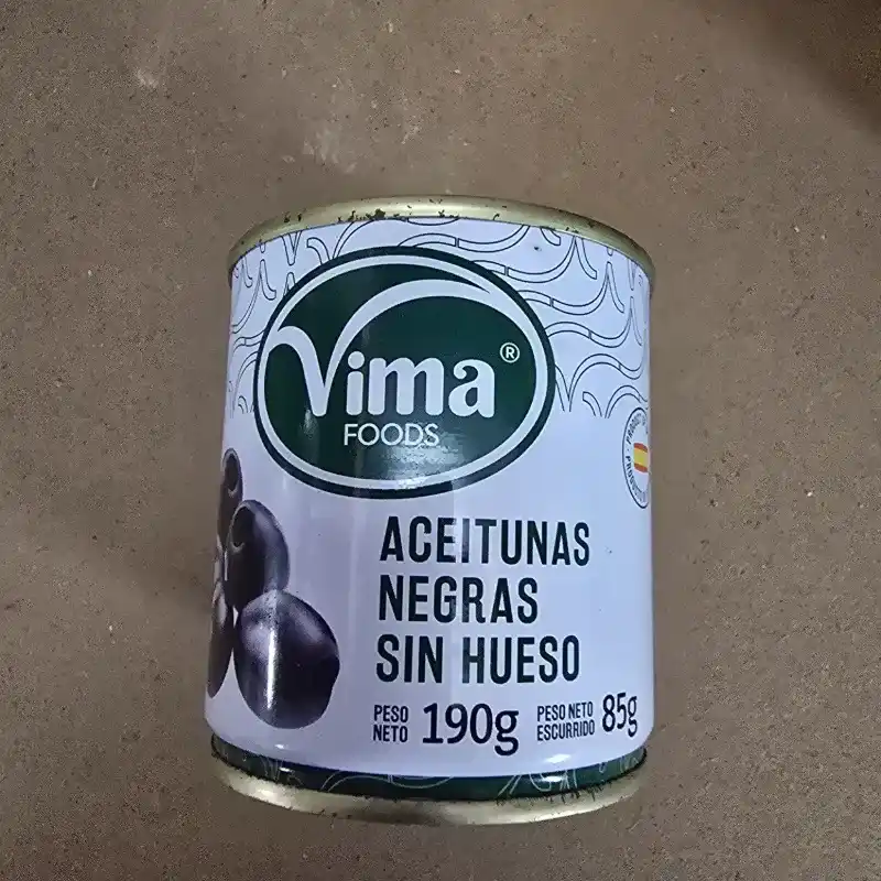 Aceitunas negras Sin hueso Vima 85g