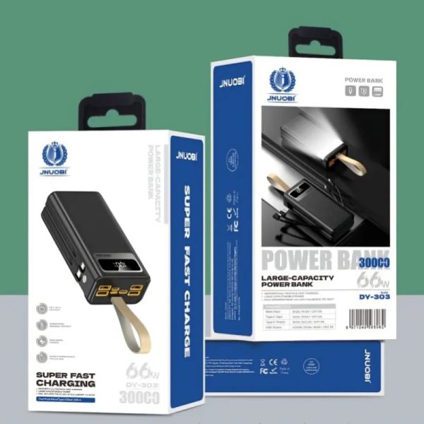 Batería portátil de 30000mAh y carga rápida 66W