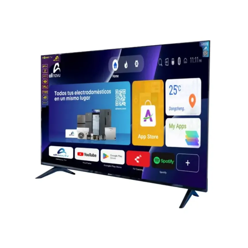Smart TV de 43", marca All Novu, híbrido (es decir, con cajita interna)