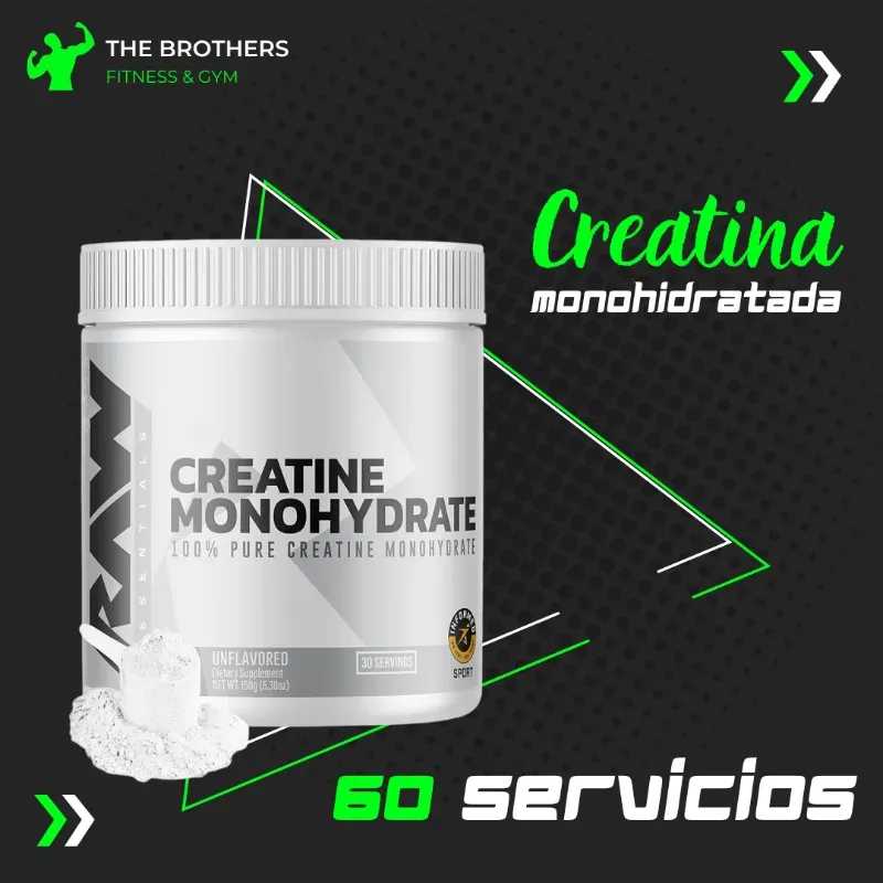Creatina Monohidratada 60 servicios