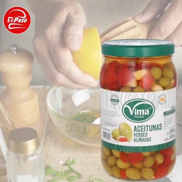 Aceitunas verdes aliñadas