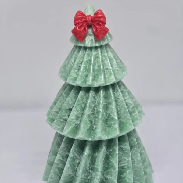 Pinito con lazo navideño