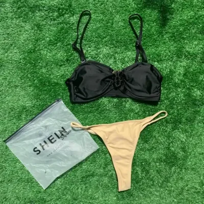Bikini negro y amarillo