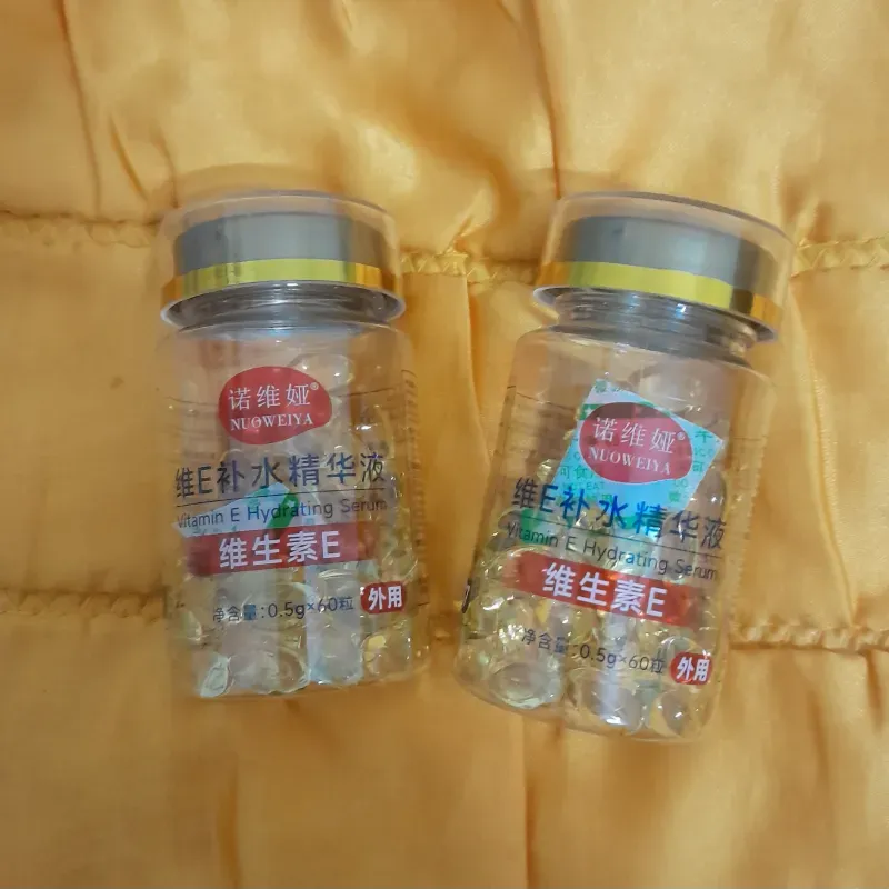 Cápsulas de vitamina E para el pelo