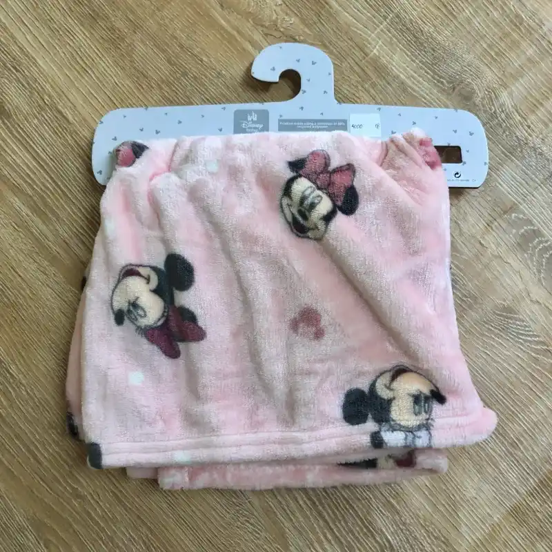 Colcha de Minnie Mouse color rosa
