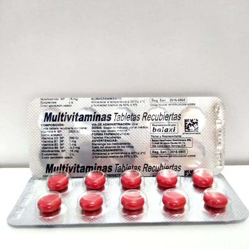 Multivitaminas Recubiertas 10tab