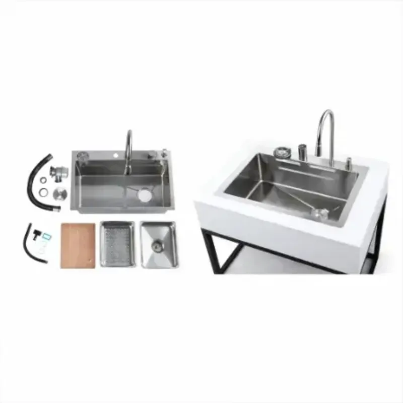 FREGADERO DE COCINA INTELIGENTE Q7 FY-6845-SS