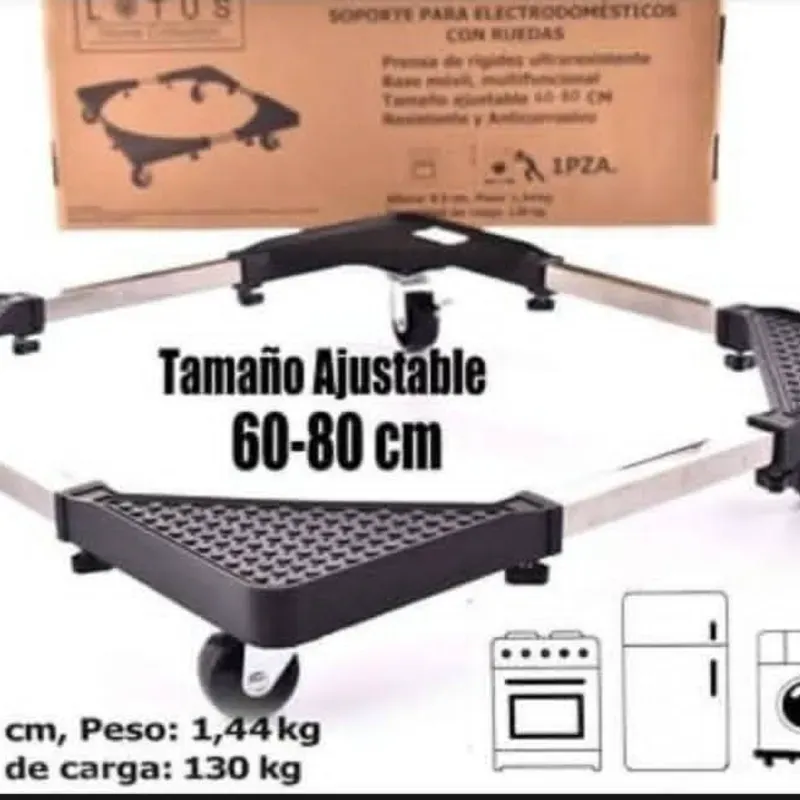 Base con ruedas para electrodomésticos ajustable