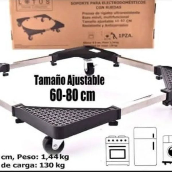 Base con ruedas para electrodomésticos ajustable