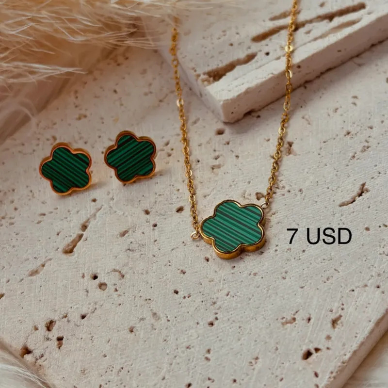 Conjunto de Cadena y aretes