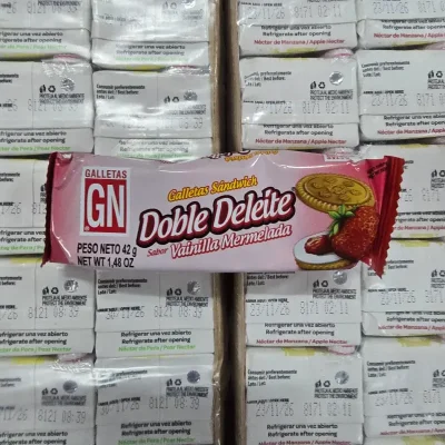 Galleta Doble Deleite Vainilla y fresa 42g