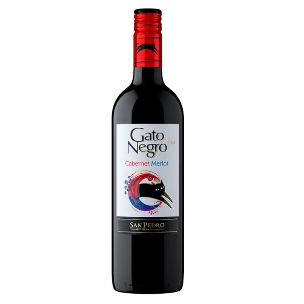 Vino Tinto Cabernet Sauvignon/Merlot GATO NEGRO 750ml/12Caja