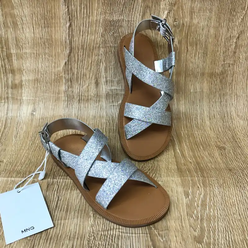 Sandalias Mango plateadas