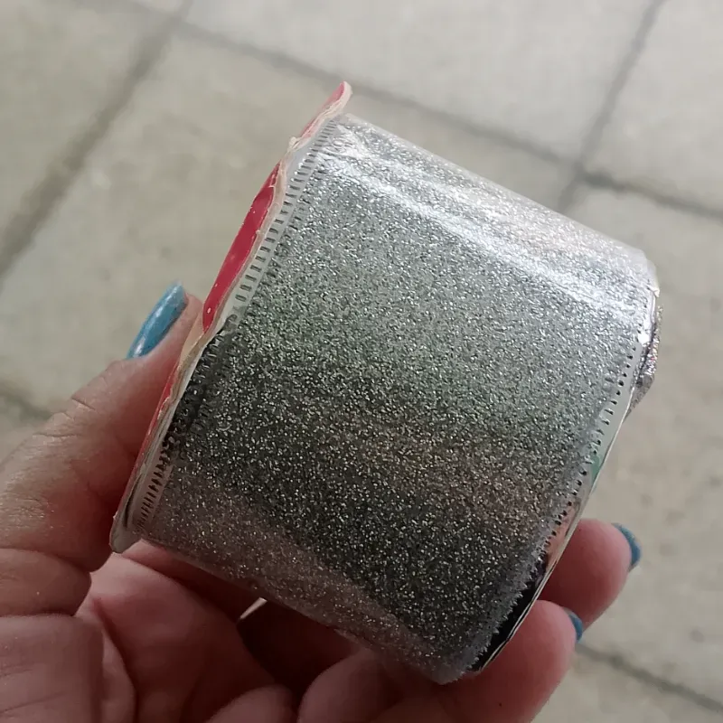 Rollo cinta ancha plata 5cmx2.7m