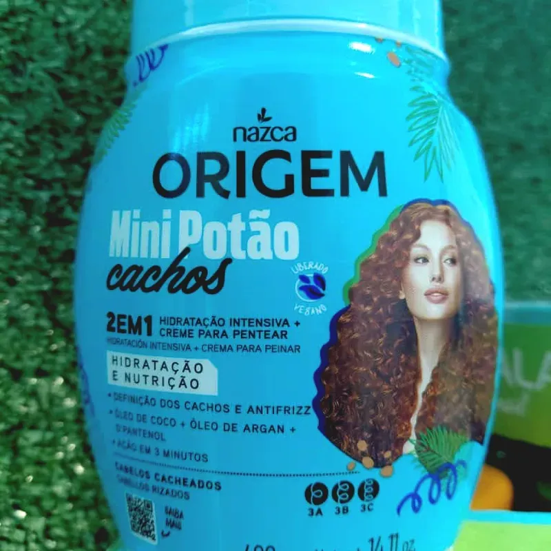 Tratamiento y crema de peinar Origem Mini Potão Rizado