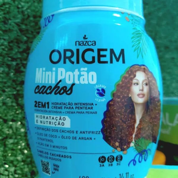 Tratamiento y crema de peinar Origem Mini Potão Rizado