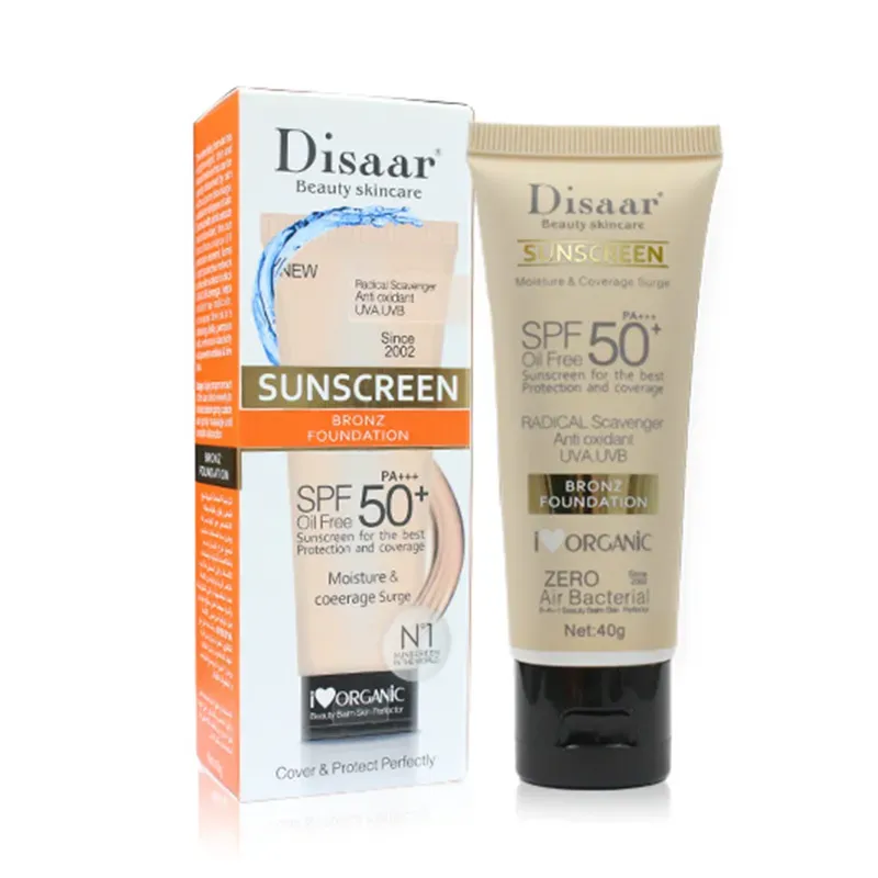 Protector solar facial con color