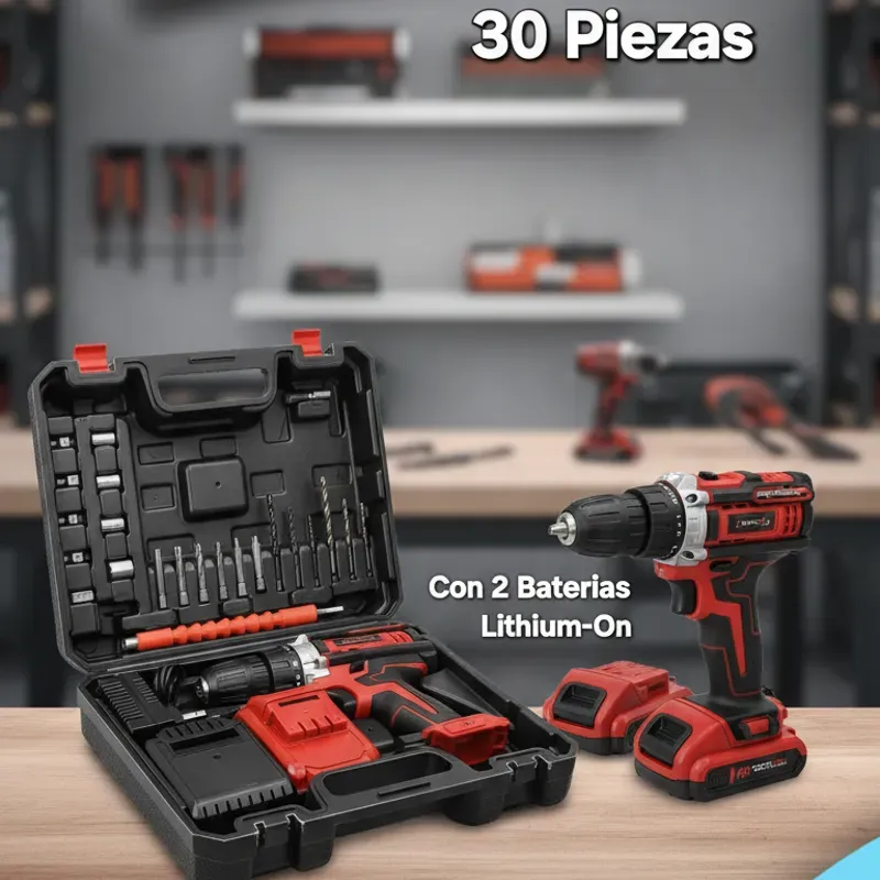 (70 USD) Taladro atornillador Inalámbrico