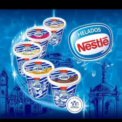 Potes de helado Nestlé