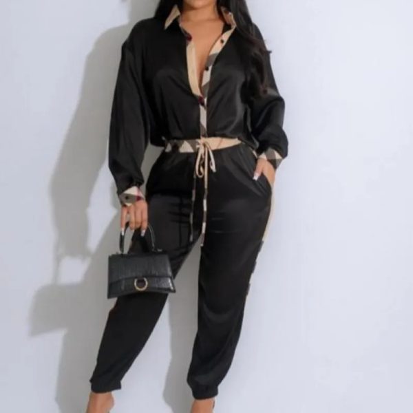 conjunto seda negro