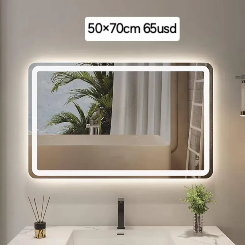 Espejo táctil de dos pasos de luces