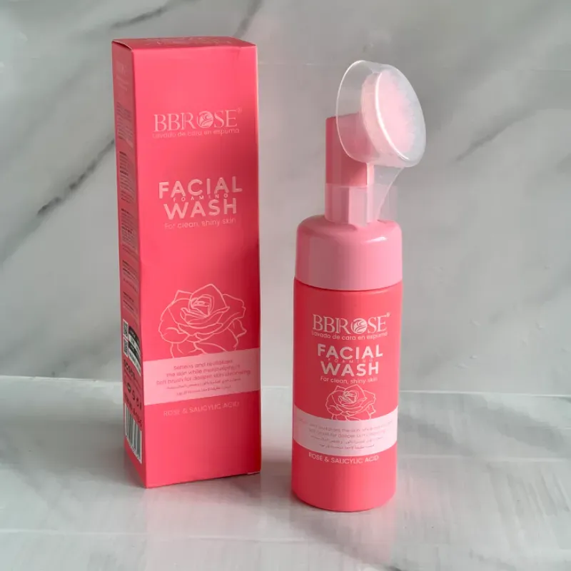 Limpiador espumo de rosas y ácido salícilico