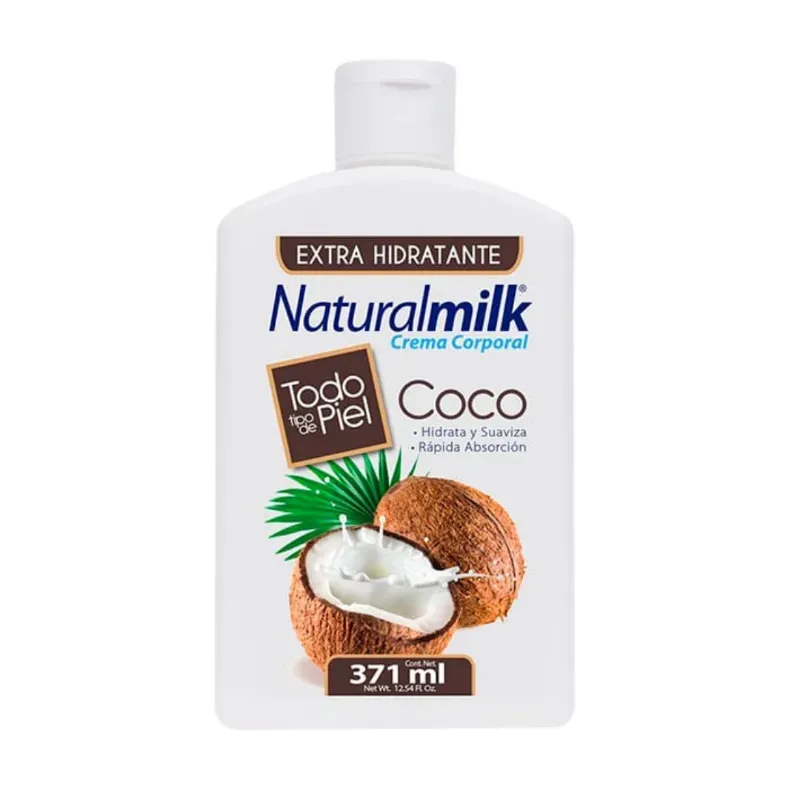 Crema Corporal Natural Milk con Coco 371 ml