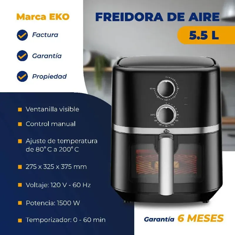 Freidora de aire 5.5L