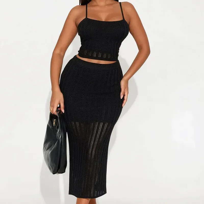 Conjunto de saya tejido 