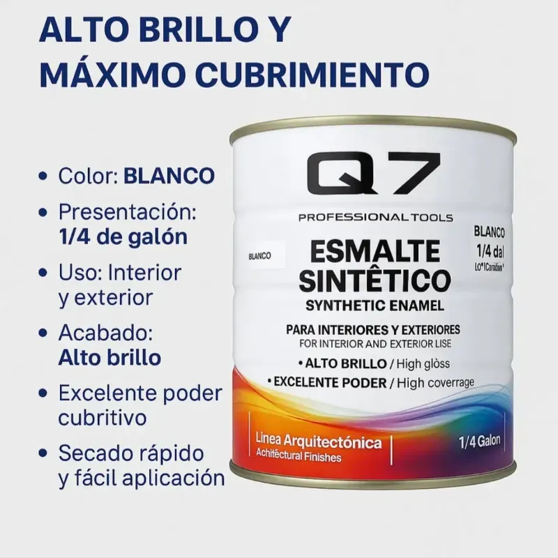 Pintura Esmalte Sintético Color blanco
