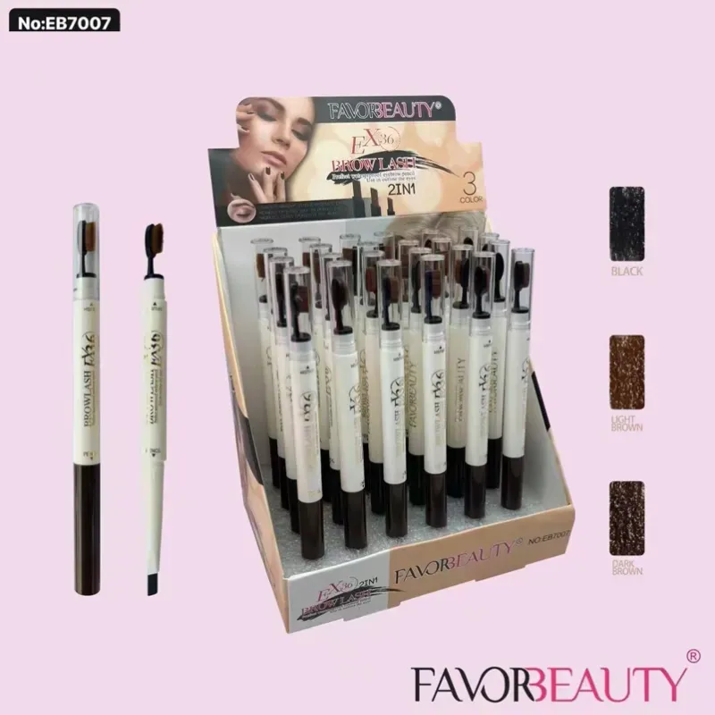 Lápiz de cejas 2 en 1