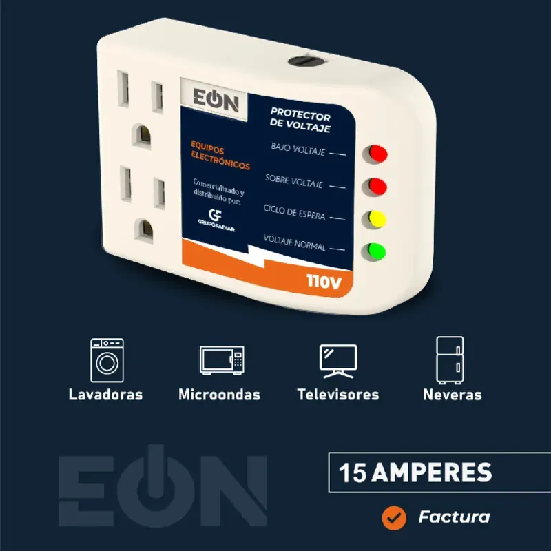 Regulador De Voltaje 110v De 2 Tomas