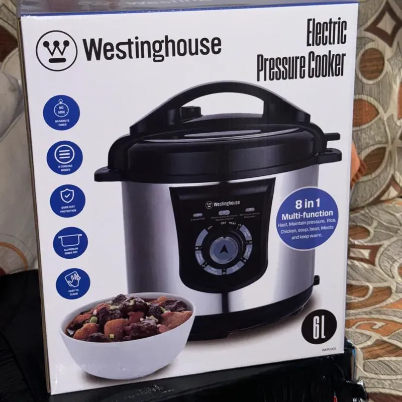 Olla Reina de 6 Litros mult-funsion 8 en 1 (8 funciones). Marca Westinghouse
