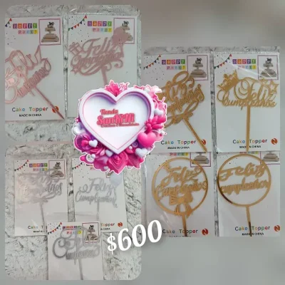 Toppers de acrílico