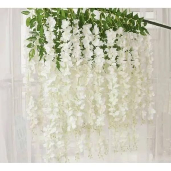Flores decorativas blancas