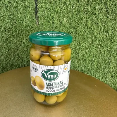Aceitunas verdes con huesos