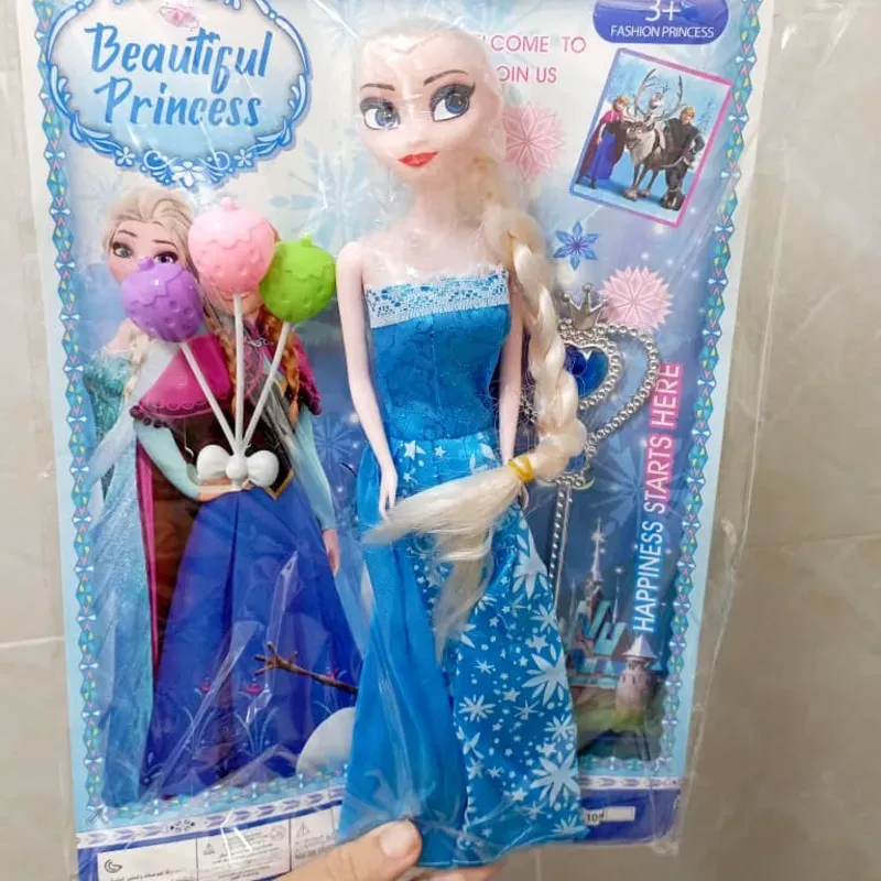 Barbie Frozen con varita y globos