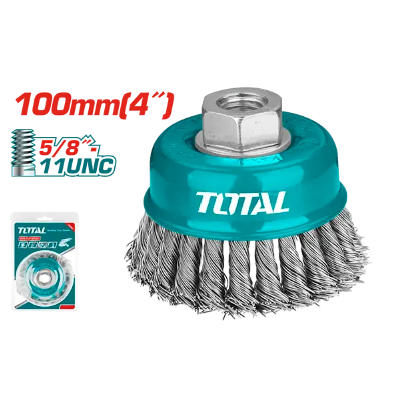 Cepillo de copa de alambre