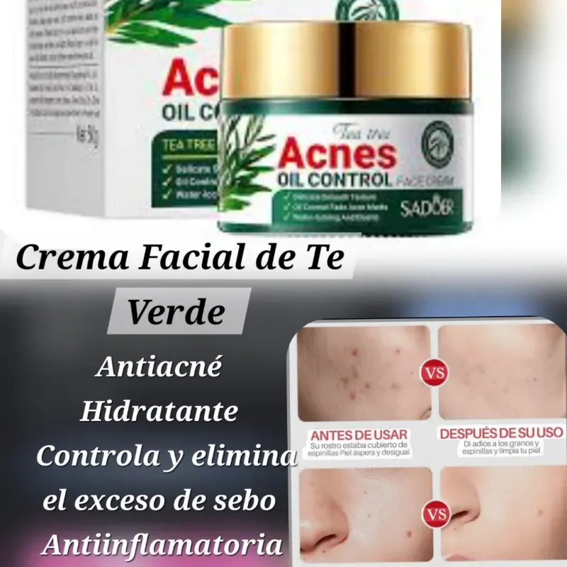 Crema Facial de Te verde