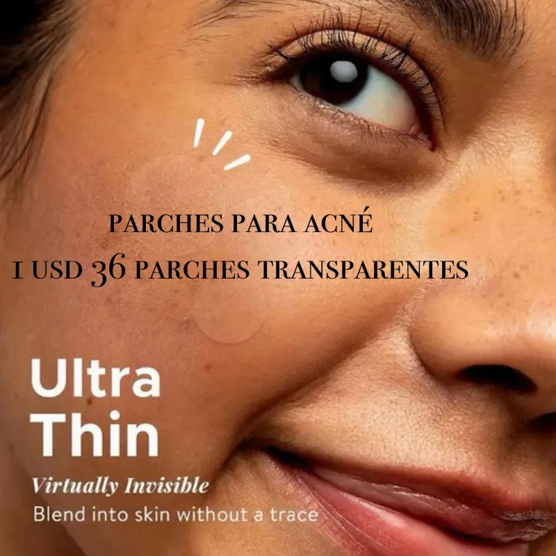 Parches transparentes del acné