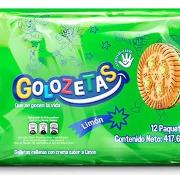 Paquete de galletas dulces de limón.