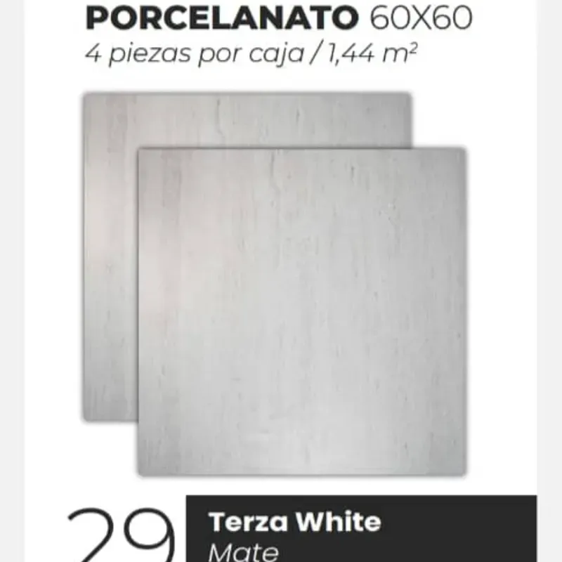 Losas Porcelanato Mate Terza White