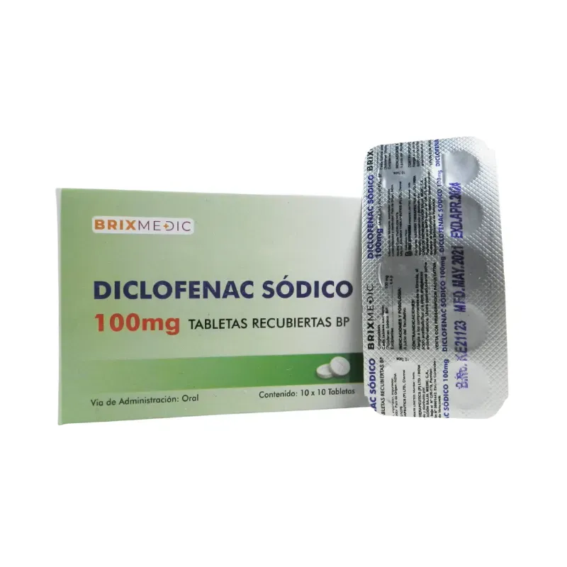 Diclofenaco Sodico 100mg-10tab