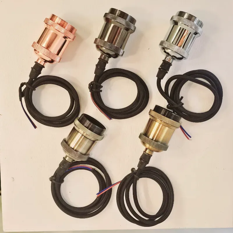 Porta lámpara metálico