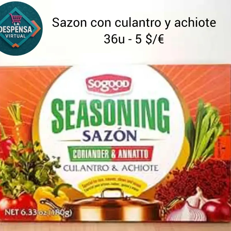 Sazón con culantro y achiote 36u