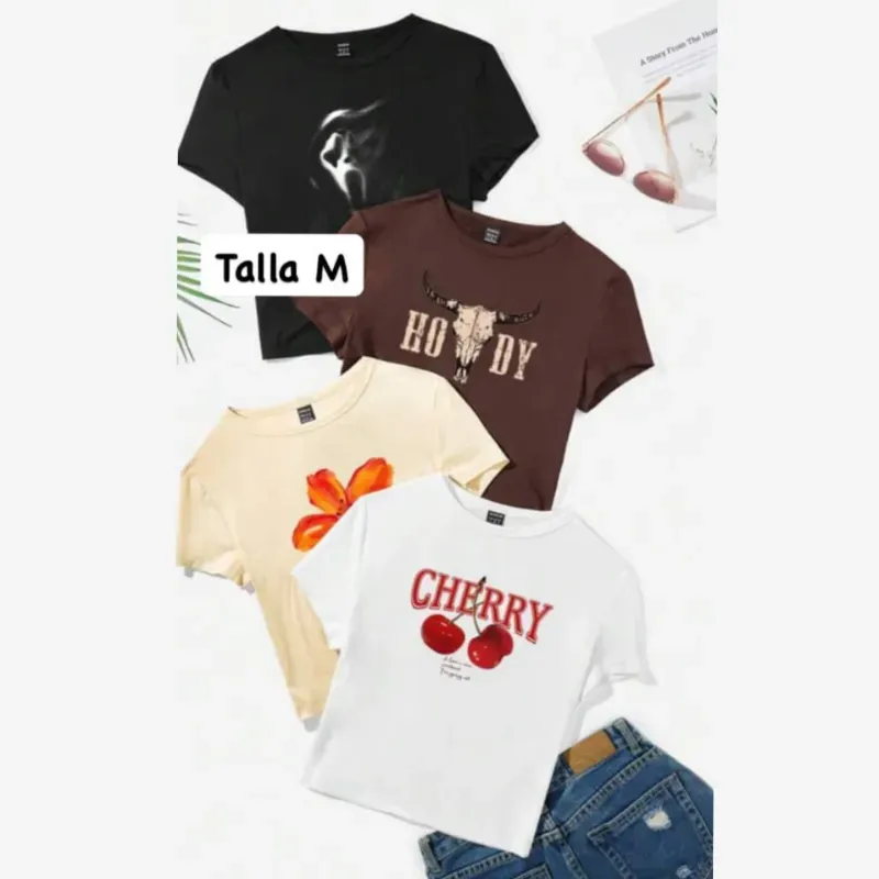 Pullovers cortos con estampado gráfico